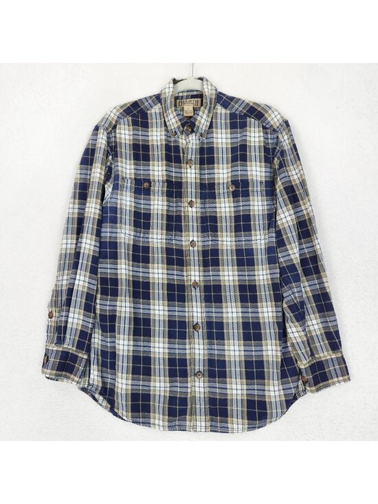 Duluth Trading Co Other - Duluth Trading Shirt Mens Small Blue Plaid Button Front Long Sleeve Cotton